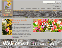 Tablet Screenshot of cottagegroveflorist.com